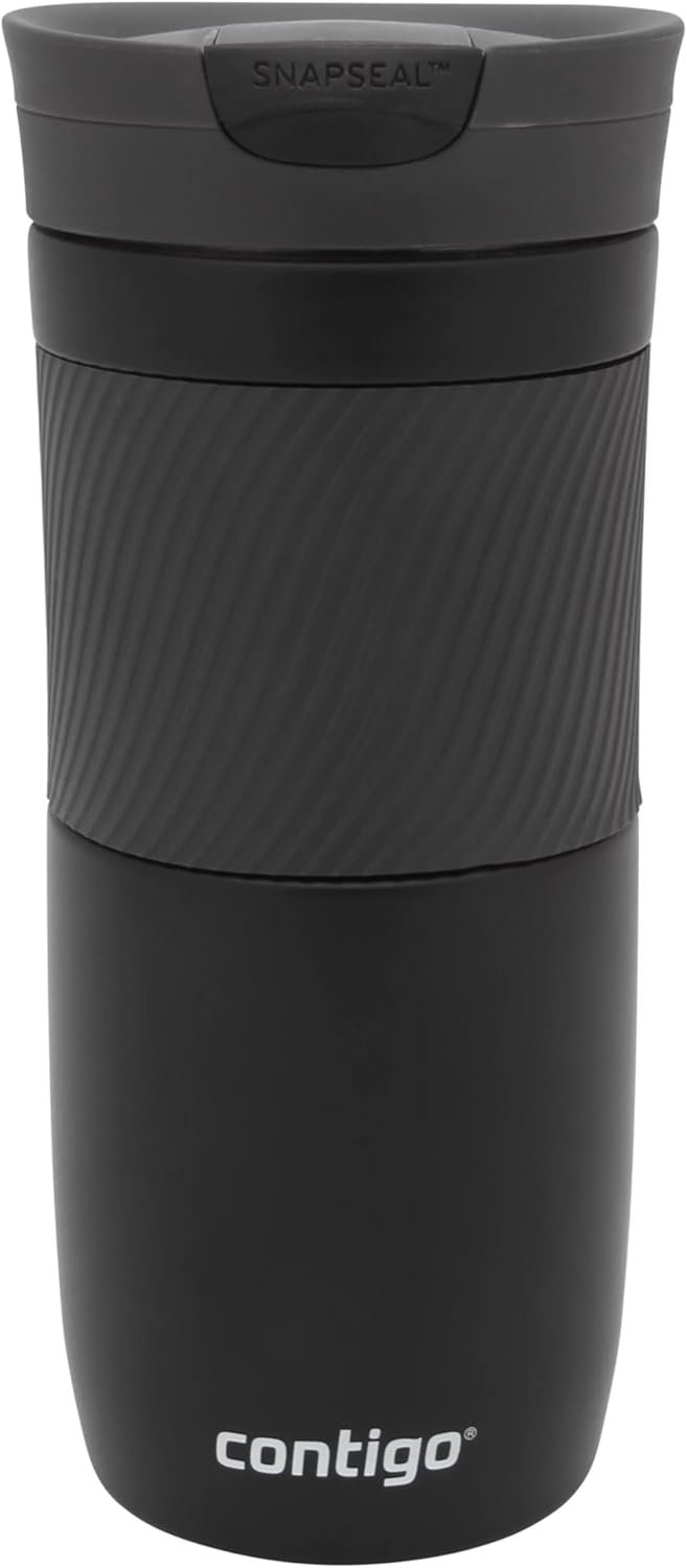 Contigo Travel Mug Byron, Stainless Steel Thermal-Mug, Coffee to go cup, 100% leakproof, Keeps hot for 7 hours, dishwasher safe lid, Biscay Bay