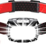 Blukar Head Torch Rechargeable, Super Bright COB Headlamp Headlight with Sensor Control & Red Lights, 8 Light Modes, Spotlight Floodlight Combination, Waterproof, Long Battery Life for Work,Emergency [Energy Class A+++]